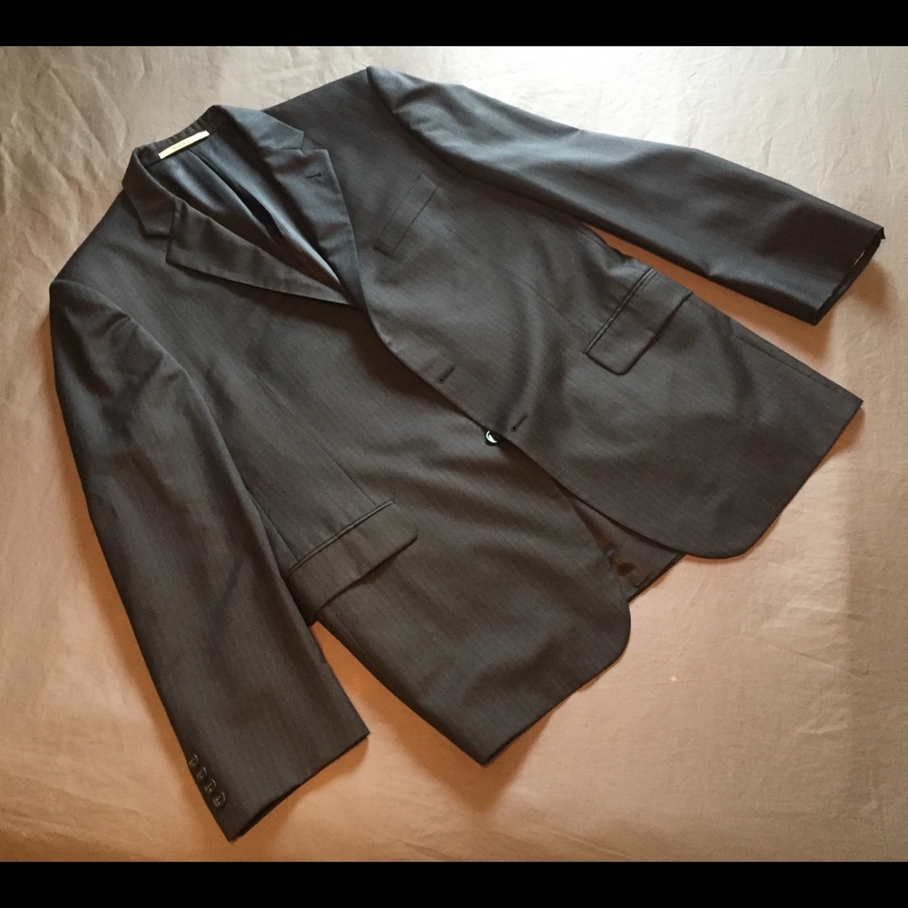 Burberry London Jacket 44 R Sport Blazer Black Pin
